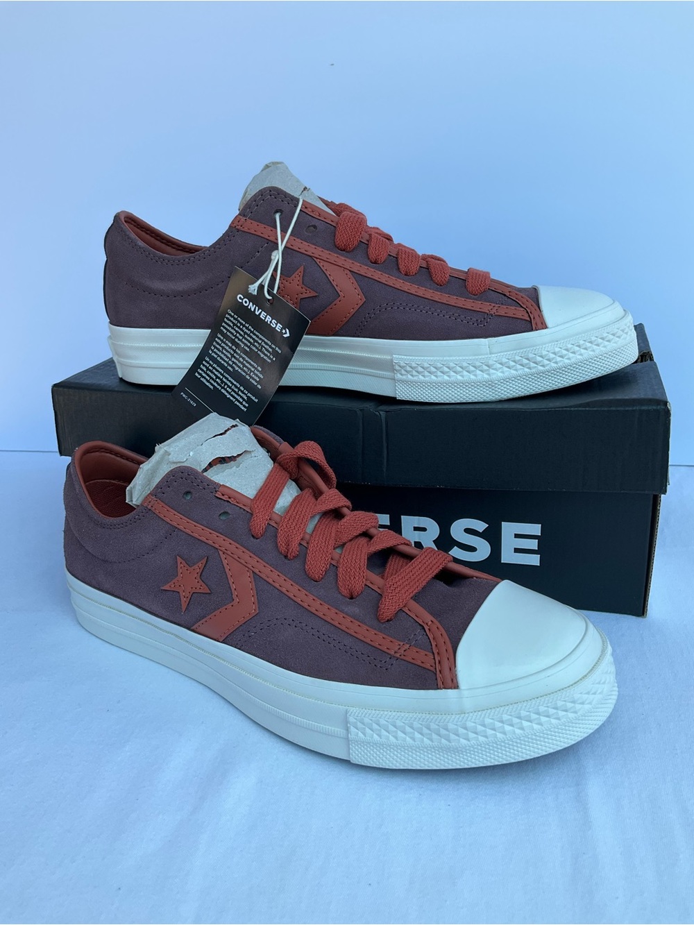Converse Star Player 76 Suede Unisex Low ShoeOX TrailMixed/Red Terracotta